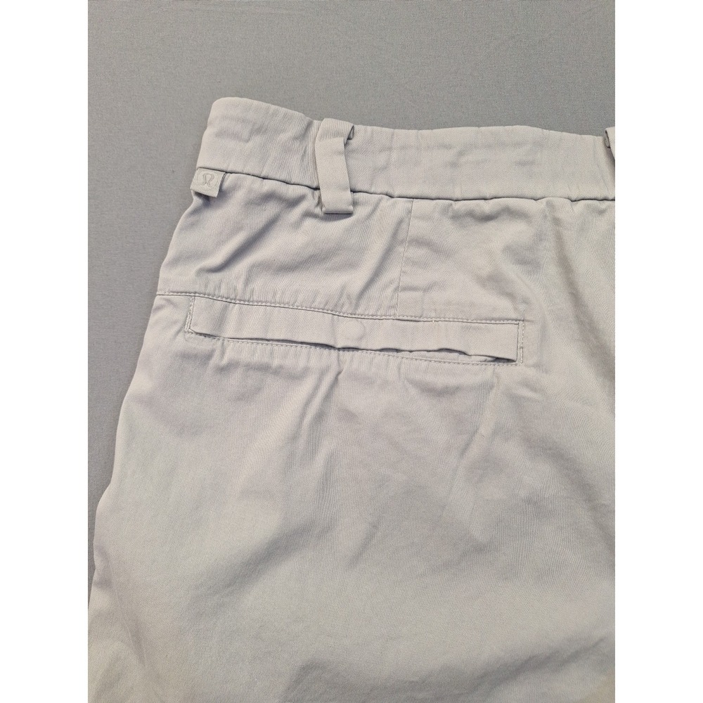 LULULEMON SLIM FIT Mens Pants 31x28 Measure 32x33 Grey Stretch Trouser Golf
